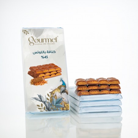 Palestinian Lotus & Kunafa Chocolate 82g