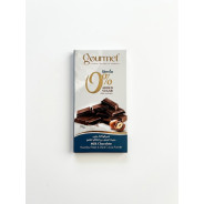 gourmet 0% added sugar ( milk chocolate &  hazelnut paste) 70g